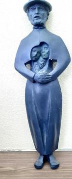 Gipsen beeld van Pater Damiaan...., Antiek en Kunst, Ophalen