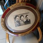 Grote ovale antieke fotolijst – 48x38 cm – goudkleurig met v, Ophalen