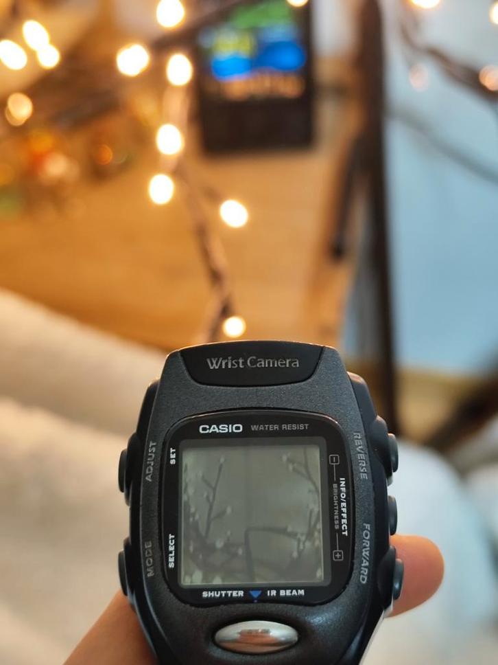 Zeldzaam Casio horloge met camera, Handtassen en Accessoires, Horloges | Antiek, Polshorloge, Overige merken, Overige materialen