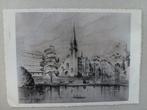 Eglise St Croix Ixelles Vue perspective Projet d'agrandissem, Verzamelen, Verzenden, 1940 tot 1960, Gelopen, Gebouw