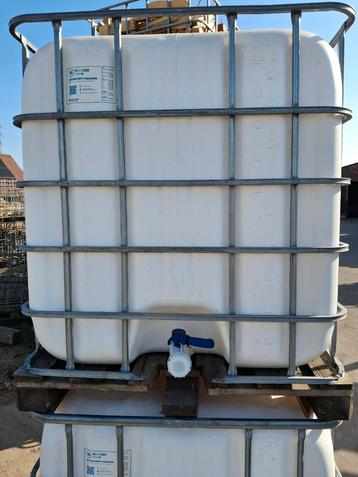 Ibc container regenton watervat melkwit algenvrij beschikbaar voor biedingen