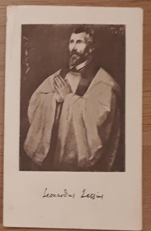 Carte de prière ancienne Leonardus Lessius BRECHT1554 + 162, Collections, Images pieuses & Faire-part, Image pieuse, Envoi