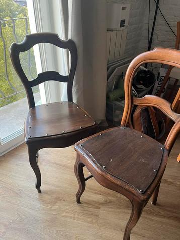 2 antieke stoelen gerestaureerd  beschikbaar voor biedingen