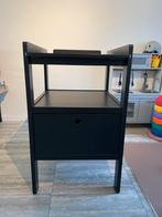 Pericles Verzorgingstafel Cindy + Lade - Zwart mat, Ophalen, Gebruikt, Minder dan 75 cm, 70 cm of meer