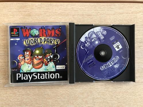 Worms World Party (Playstation PS1), Games en Spelcomputers, Games | Sony PlayStation 1, Gebruikt, Strategie en Constructie, 1 speler