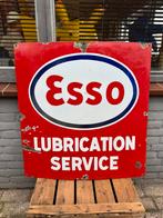 Panneau publicitaire Esso en émail Koekelberg 1947, Enlèvement ou Envoi, Utilisé, Panneau publicitaire