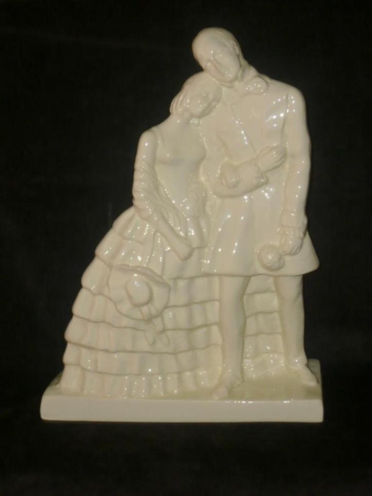 BOCH FRERES KERAMIS BEELD LES AMOUREUX CATTEAU BARJANSKY, Antiek en Kunst, Antiek | Keramiek en Aardewerk, Ophalen of Verzenden