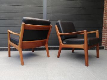 Vintage Ole Wanscher Senator Deense retro jaren 60 fauteuil beschikbaar voor biedingen