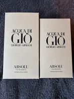 Armani Acqua Di Gio Absolu, Handtassen en Accessoires, Uiterlijk | Parfum, Verzenden