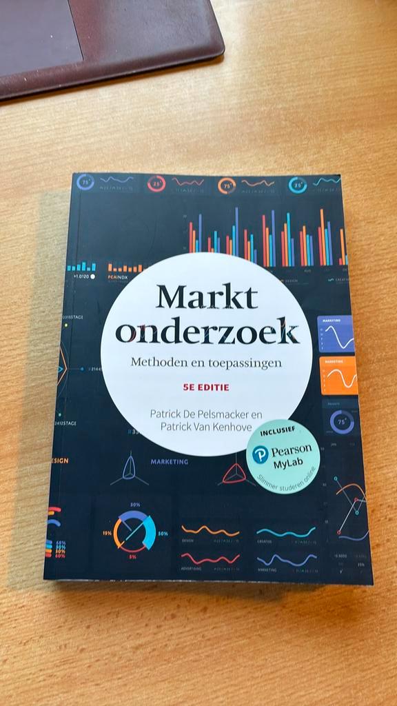 Patrick De Pelsmacker - Marktonderzoek, Boeken, Studieboeken en Cursussen, Zo goed als nieuw, Hoger Onderwijs, Verzenden
