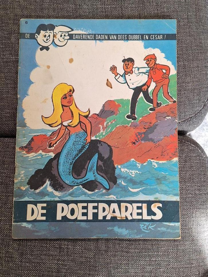 Rik Dees Dubbel 6 - De poefparels (Het Volk 1966), Boeken, Stripverhalen, Gelezen, Eén stripboek, Ophalen of Verzenden