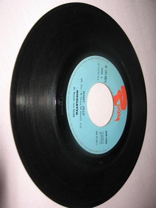Vinyl 45' Nicoletta: Mamy Blue en Visage. Zonder buidel. F, Cd's en Dvd's, Vinyl Singles, Gebruikt, Single, Pop, Ophalen of Verzenden