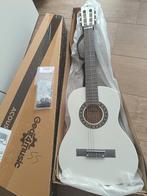 Gitaar 3/4 akoestisch klassieke wit met band NIEUW, Muziek en Instrumenten, Snaarinstrumenten | Gitaren | Akoestisch, Ophalen of Verzenden