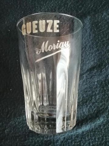 Oud glaasje gueuze Moriau, Sint-Pieters-Leeuw,, Ophalen, Gebruikt