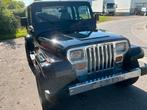 Jeep Wrangler 4000 6 cil oldtimer, 4 zetels, 4000 cc, Leder en Stof, Zwart
