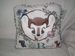 Coussin Bambi (Disney) 45 x45 cm.  Housse amovible & lavable, Maison & Meubles, Envoi, Comme neuf, Vert, Carré