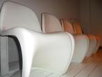 Verner Panton - design stoelen (4 stuks), Huis en Inrichting, Stoelen, Vier, Kunststof, Wit, Zo goed als nieuw