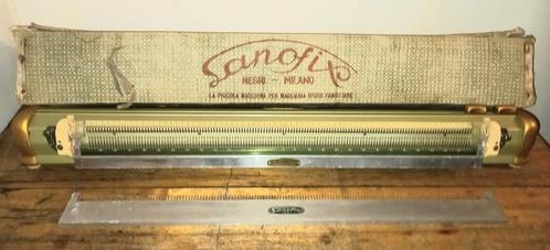 🧶 Breimachine LANOFIX Negri Milano. ± 1940 VINTAGE. L.97 cm, Hobby en Vrije tijd, Breien en Haken, Gebruikt, Breien, Machine