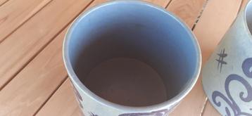 2 pots de fleurs vintage, Enlèvement ou Envoi, Utilisé, Poterie, Intérieur