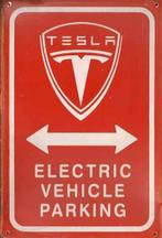 Plaque murale métal rouillé Tesla Electric Vehicle Parking, Enlèvement ou Envoi