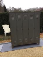 Authentieke oude Franse 5 - deurs lockers, lockerkasten, Huis en Inrichting, Gebruikt, Ophalen