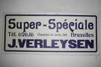 Super Spéciale J. Verleysen Bruxelles kartonnen reclamebord, Ophalen of Verzenden, Zo goed als nieuw, Reclamebord, Plaat of Schild