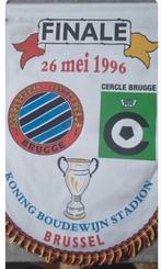 Wimpel CLUB BRUGGE-CERCLE BRUGGE BEKERFINALE 1996, Verzenden