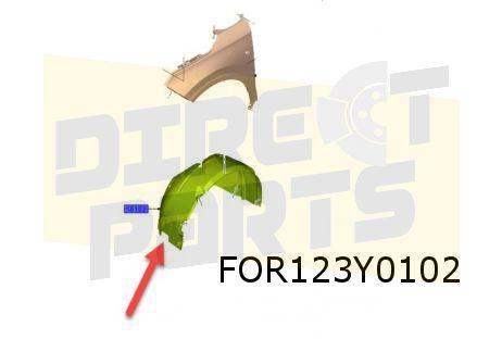 Ford Transit Courier (1/24-) modderkuip Rechts voor (Active), Auto-onderdelen, Carrosserie, Bumper, Ford, Nieuw, Verzenden