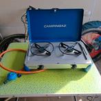 Campingaz 2 gaspitten/grillplat., Caravans en Kamperen, Ophalen, Zo goed als nieuw