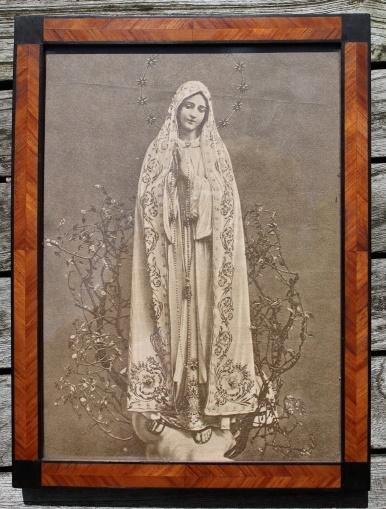 Staande houten fotokader 23,5 x 17,5 cm KR, Antiek en Kunst, Antiek | Woonaccessoires, Ophalen