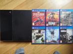 PS4 (Playstation 4) + 6 jeux + 2 manettes, Games en Spelcomputers, Spelcomputers | Sony PlayStation 4, Met 2 controllers, Ophalen of Verzenden