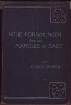 Eugen Dühren, Neue Forschungen über den Marquis de Sade, Ophalen of Verzenden, Marquis de Sade