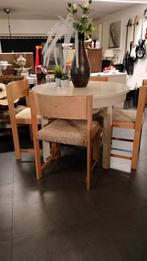 Vintage mid-century dining room set met ronde tafel., Enlèvement
