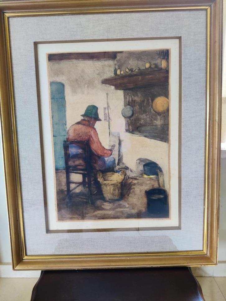 artiest aan het werk van L Peeters, Antiek en Kunst, Kunst | Schilderijen | Klassiek, Ophalen