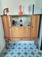 Vintage vitrinekast, Huis en Inrichting, Kasten | Vitrinekasten, Ophalen, Gebruikt, 100 tot 150 cm, 100 tot 150 cm