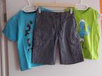 short + top + T-shirt - YCC 214 + WE - maat 116/122, WE + YCC 214, Ophalen of Verzenden, Zo goed als nieuw, Setje