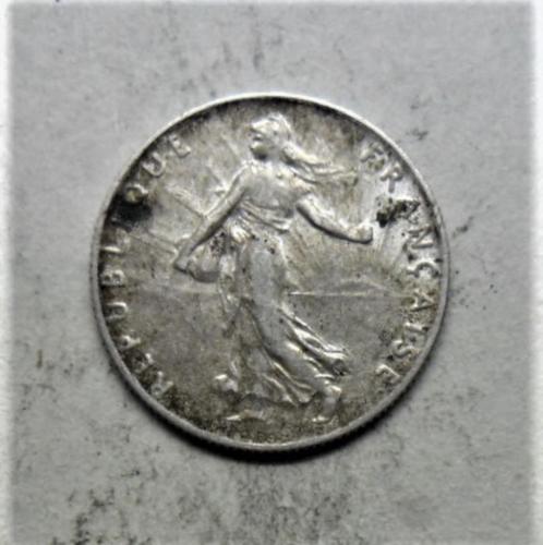 Zilveren munt Frankrijk 50 kt 1918 sower, Postzegels en Munten, Munten | Europa | Niet-Euromunten, Losse munt, Frankrijk, Zilver