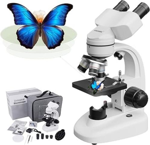 1000X vergroting verrekijker samengestelde microscoop, Audio, Tv en Foto, Optische apparatuur | Microscopen, Nieuw, Biologische microscoop