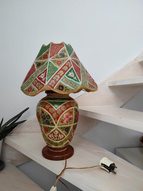 'Multan' camel skin sfeerlamp Pakistan, Huis en Inrichting, Lampen | Wandlampen, Gebruikt, Verzenden