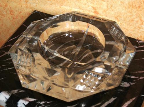 Uitzonderlijk grote 8 hoekige Val St Lambert asbak, Antiek en Kunst, Antiek | Glaswerk en Kristal, Ophalen of Verzenden