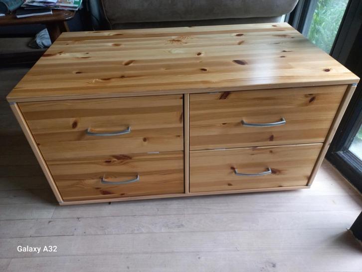 Commode 4 tiroirs, Maison & Meubles, Armoires | Commodes, Comme neuf, Moins de 100 cm, 100 à 150 cm, 50 à 75 cm, 3 ou 4 tiroirs