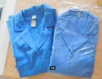 2 blouses de travail Sanfor taille 44