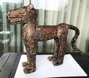 Luipaard Brons Antiek Afrika Benin 11kg😍😎👌💑🎁🤗👌 beschikbaar voor biedingen