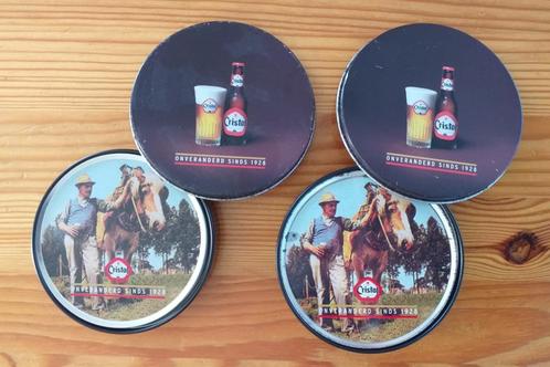 Cristal Alken ( 2 doosjes ) onderzetters, Verzamelen, Biermerken, Zo goed als nieuw, Reclamebord, Plaat of Schild, Overige merken