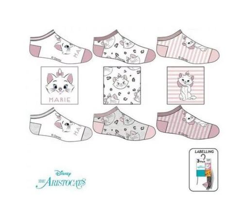 3 paar Marie Cat Sneakersokken Disney - Mt 23/26-27/30-31/34, Enfants & Bébés, Vêtements enfant | Chaussures & Chaussettes, Neuf