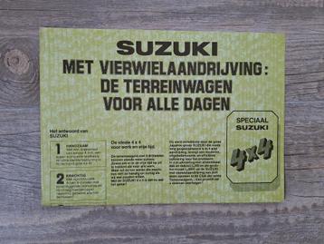SUZUKI met vierwielaandrijving - model LJ80  & LJ80V    '80, Enlèvement ou Envoi, Neuf, Autres marques