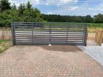 5 Meter moderne inrijpoort compleet met palen en sluitwerk!, Staal, 100 tot 150 cm, Nieuw, Ophalen of Verzenden