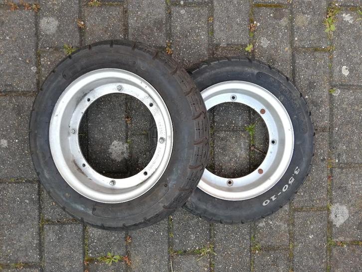 Velgen + Banden Dax, Fietsen en Brommers, Brommeronderdelen | Algemeen, Gebruikt, Ophalen