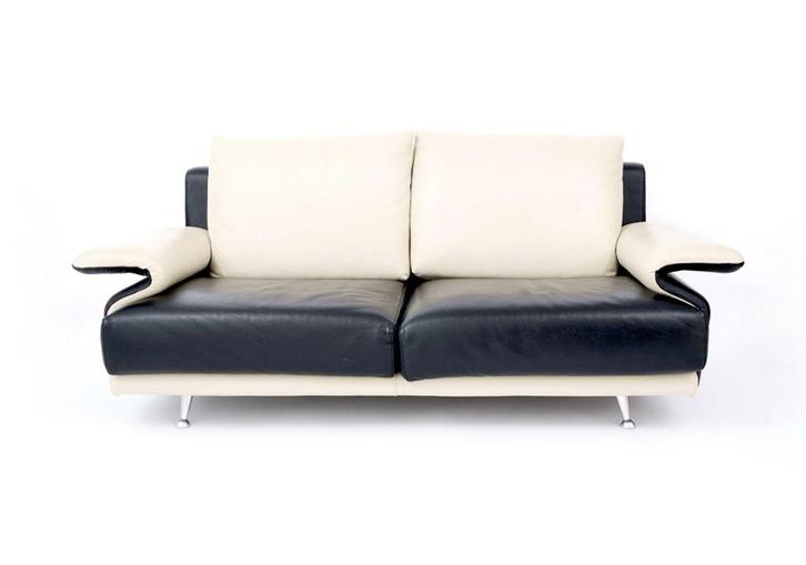 Formenti Sofa, Huis en Inrichting, Zetels | Zetels, Gebruikt, Rechte bank, Tweepersoons, 150 tot 200 cm, 75 tot 100 cm, Leer, Metaal