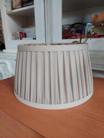 Vintage beige/taupe lampenkap, Ophalen of Verzenden, Zo goed als nieuw, Beige